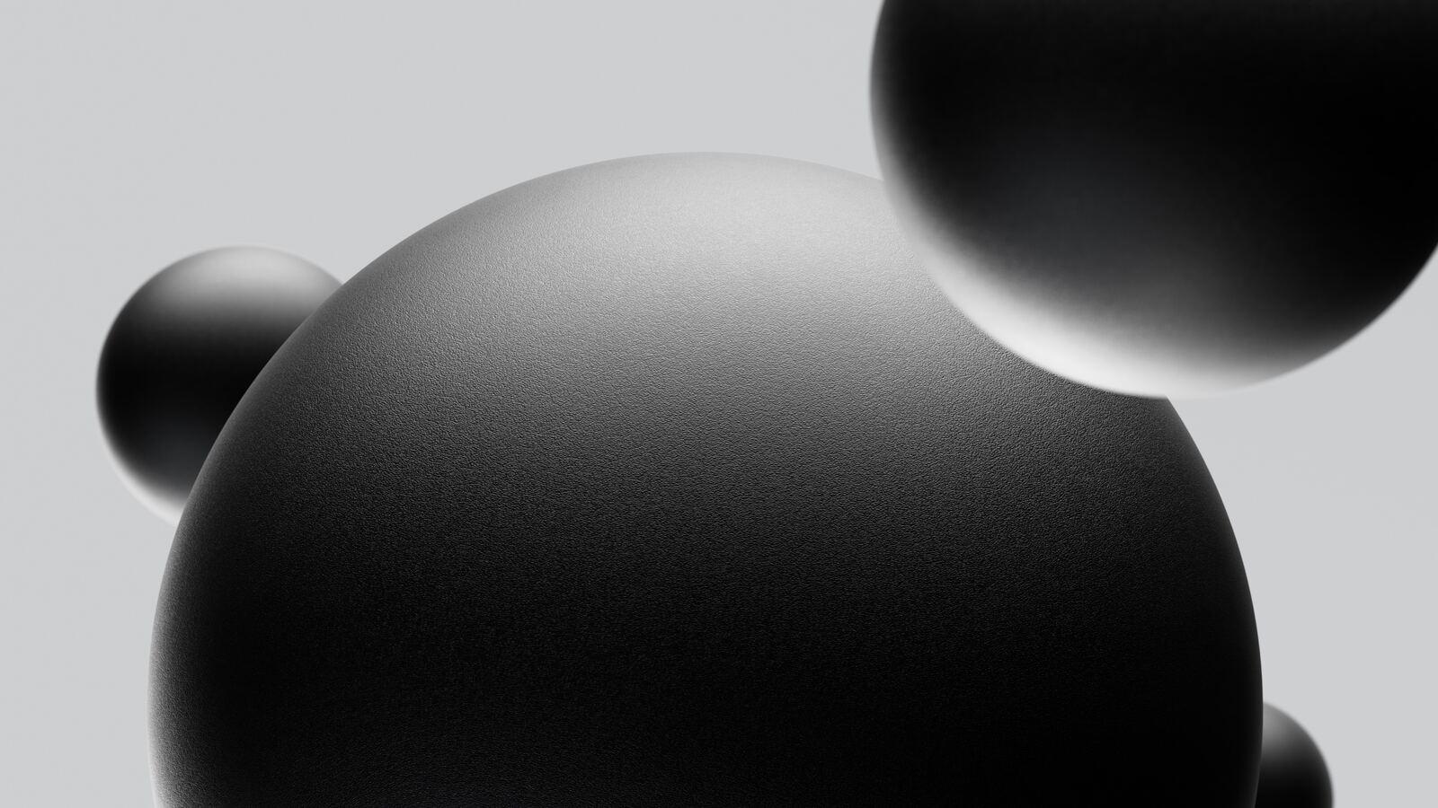 Abstract Spheres in Black and White